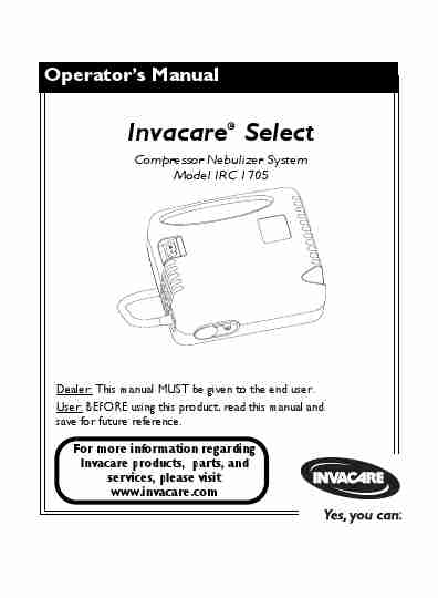 Invacare Air Compressor IRC 1705-page_pdf